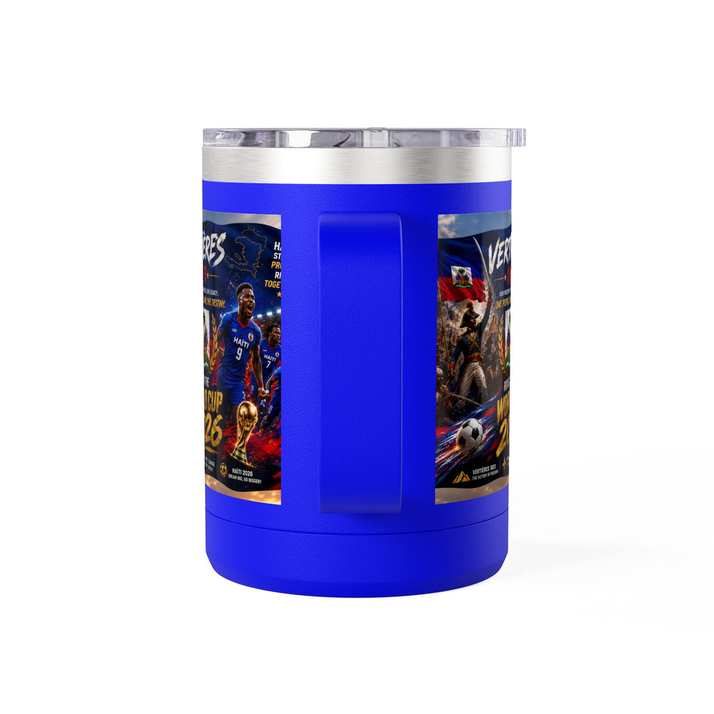 World Cup 2026 Haiti Soccer Tumbler – Vertières 1803 Team Travel Mug (15oz)