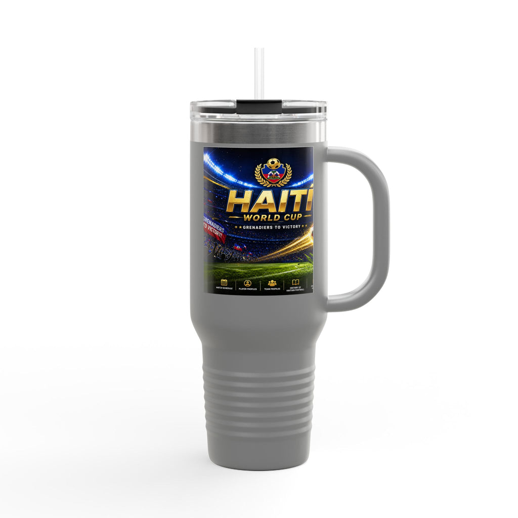 Haiti World Cup 40oz Insulated Travel Mug — Sports Fan Tumbler