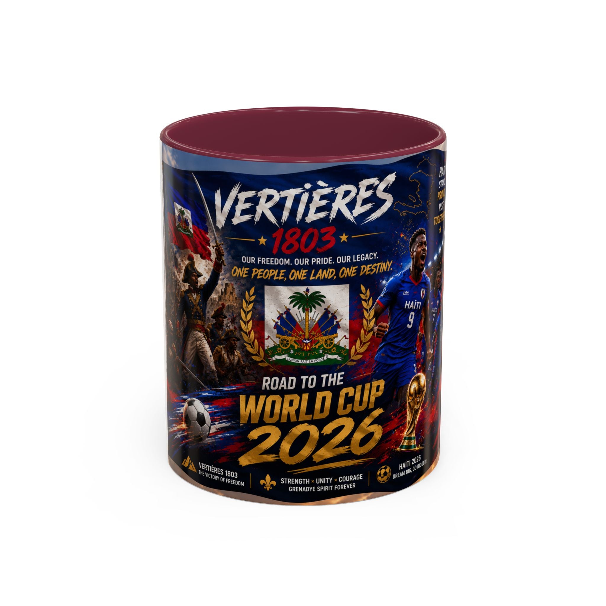 Haiti World Cup 2026 Coffee Mug (11oz/15oz) — Vertières Soccer Fan Gift