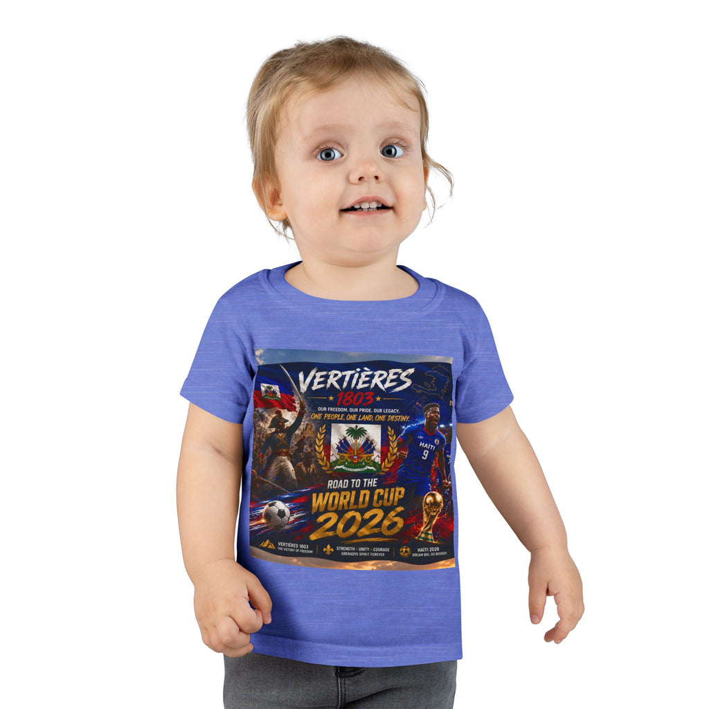 Toddler T-Shirt — "Vertières 1803" Haiti World Cup 2026 Soccer Tee