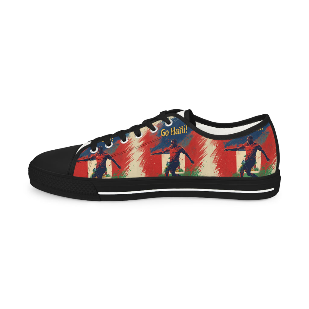 Patriotic 'Go Hawks' Low Top Sneakers — Men's Casual Flag-Inspired Shoes
