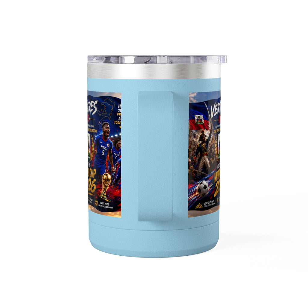 World Cup 2026 Haiti Soccer Tumbler – Vertières 1803 Team Travel Mug (15oz)