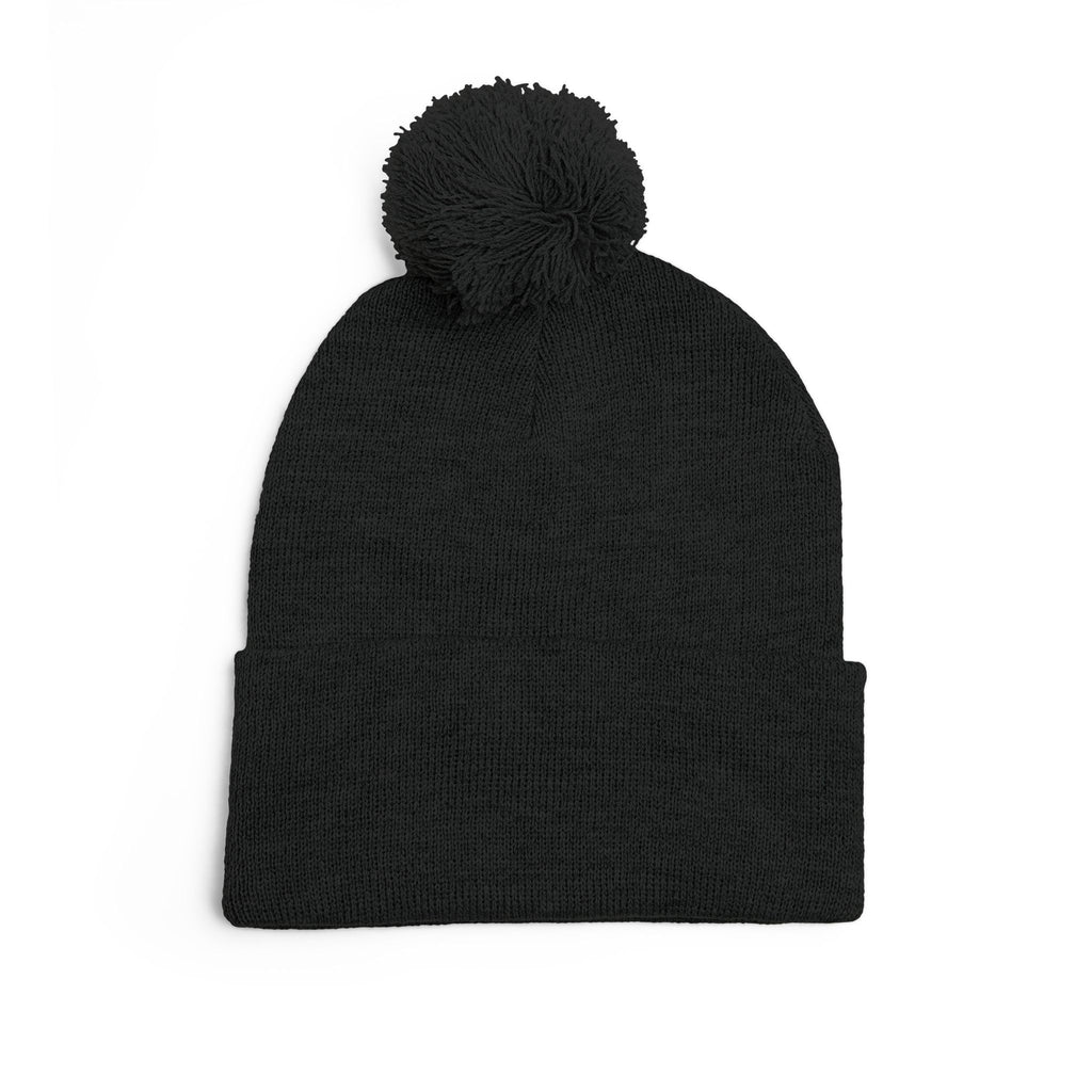 Embroidered Pom-Pom Beanie — Cute Mini Ducklings Knit Hat