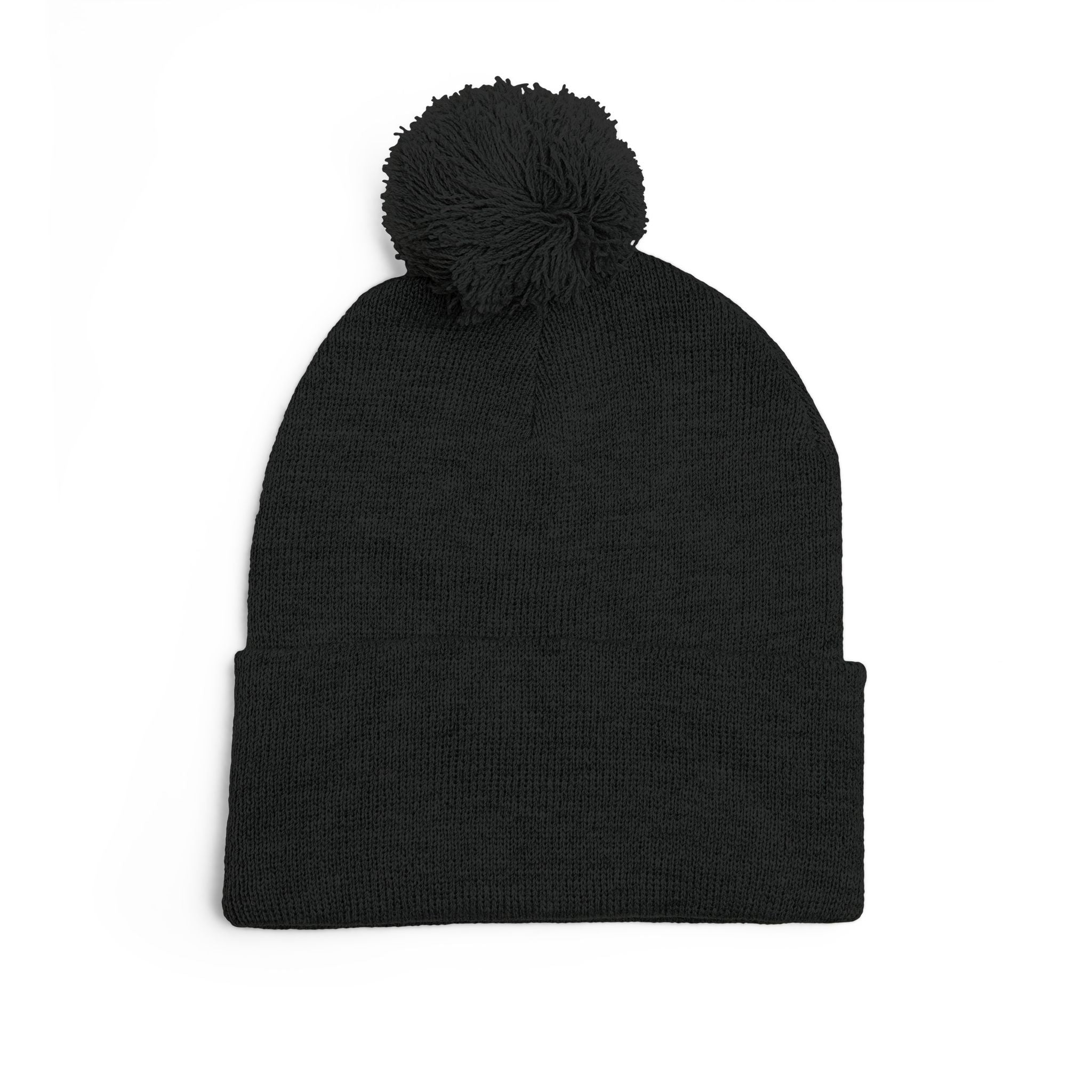 Embroidered Pom-Pom Beanie — Cute Mini Ducklings Knit Hat