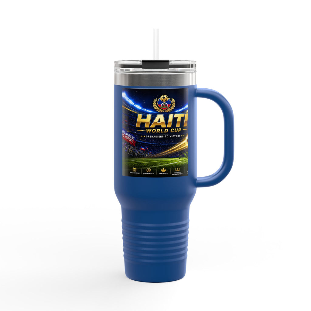 Haiti World Cup 40oz Insulated Travel Mug — Sports Fan Tumbler