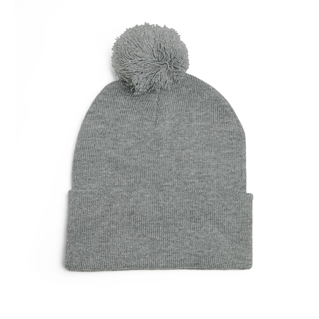 Embroidered Pom-Pom Beanie — Cute Mini Ducklings Knit Hat